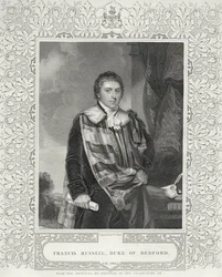 Francis Russell (1765-1802) 5. hertug af Bedford, graveret af W. T. Mote